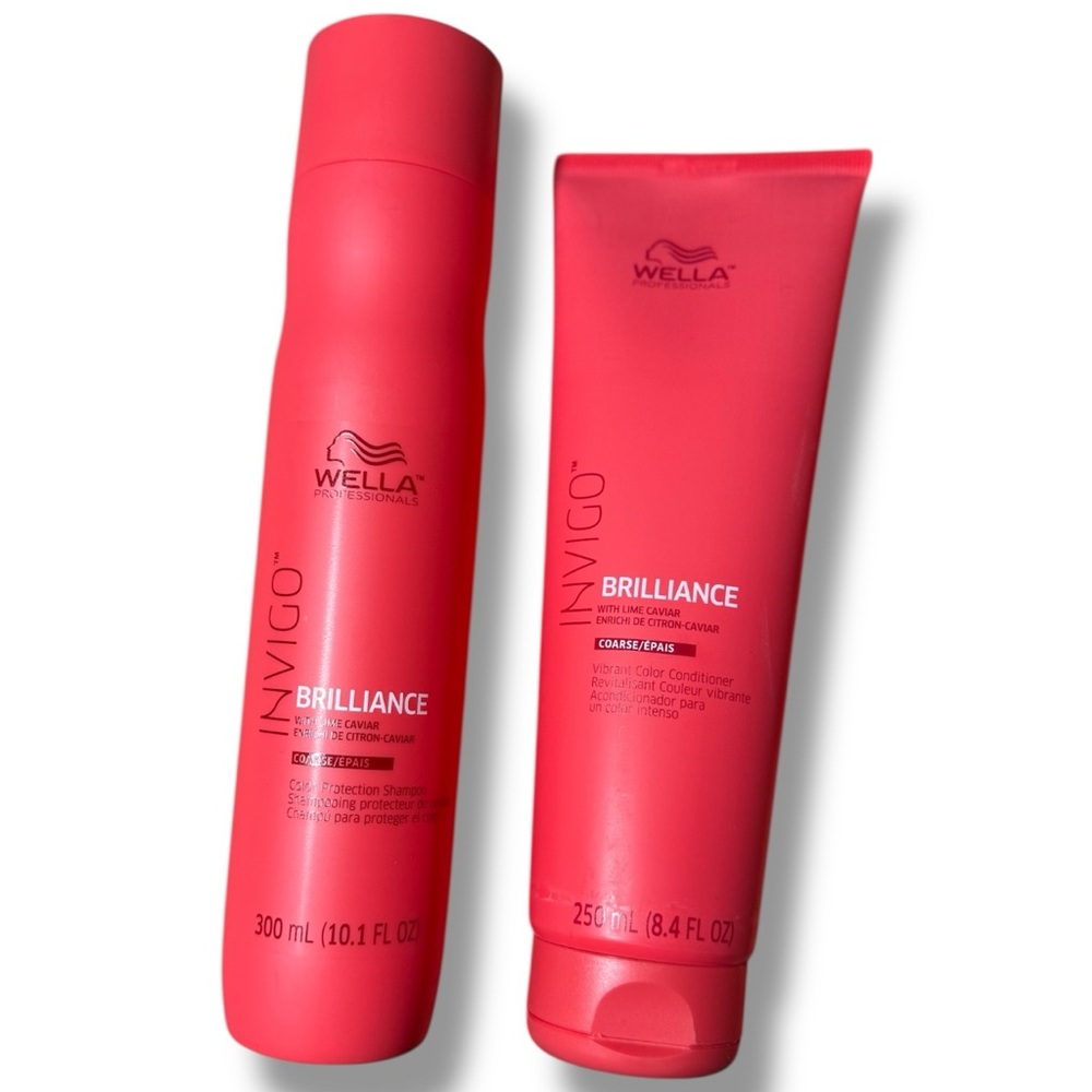 Wella Invigo Brilliance Shampoo & Conditioner Duo Set for Course Hair
